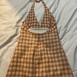 ZARA halter top gingham dress Photo 2