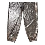Pumpkino Rose Gold Metallic Track Pants Size L Stretch Pockets Elastic Photo 9