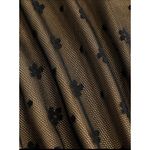 Cider NWT Sexy Floral Lace VNeck Ruffle Cami Stretch Top Adjustable Straps M Black Tan Photo 11