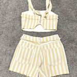Denim Striped Set Gold Size 4 Photo 2
