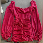 Lucy in the Sky Sparkly Red Dress Mini Photo 5