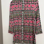 Tory Burch  Pink and Green Geometric Top Photo 3
