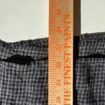 Eileen Fisher Black Gingham Mandarin Collar Sleeveless Linen Shirt XS Photo 6