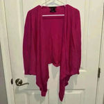 Armani Exchange Woman’s 100% Merino Wool Wrap Sweater Cardigan Pink Sz XS Photo 1