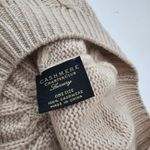 Charter Club  Luxury Cashmere Taupe Beige Cable Knit Beret Photo 4