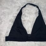 SKIMS  Cotton Rib Intimates Plunge Bra Halter Neck Black size 3XL Photo 0