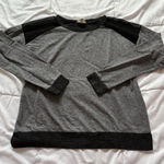 One Clothing Womens Size Medium Long Sleeve Gray Black Blouse Office Casual Work Winter Photo 0