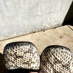 Jimmy Choo  Snakeskin Ballet Flats Shoes Slip On Round Toe Leather Cream 6.5 Photo 5