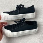 No Boundaries  Y2K Chunky Platform Shoes Canvas Sneakers Womens Sz 7 Black‎ NOBO Photo 2