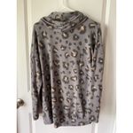 White Birch Cowl Neck Leopard Print Medium Sweatshirt Women’s Long‎ Sleeve Pullover Top Photo 4