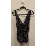 Free People Leo Printed Sleeveless Black Cheetah Crescent Shaped Romper Photo 2