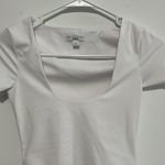 Bar III  White Scoop Neck Compression Bodysuit Size XS EUC Photo 1