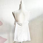Vintage White Lace Trim Tank Top, Coquette Balletcore Y2K Lingerie Bridal Large Photo 1