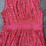 Boden Thea Sleeveless Midi Dress Poppy Red, Botanic Sprig Red Size 10 Photo 11