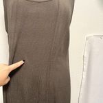 Flax  Crepe Sleeveless Long Maxi Dress Square Neck Lagenlook Brown size Medium Photo 7