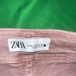 ZARA Tan/ Rust Color Flare Wide-Leg Marine Jeans size 14 Photo 4