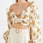 Zimmermann Like new  pleated toile floral print crop top Photo 0
