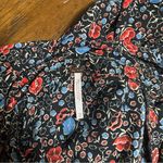 Free People  Floral Ruffle Blouse XS Photo 4