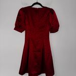 Charles Henry NWT Dot Jacquard Satin Mini Dress XS Red Photo 6