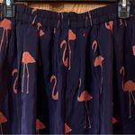 Anthropologie  Charlotte Taylor Stilt Striders Flamingo Pleated Silk Skirt Size 0 Photo 6