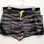 ASICS NEW NWT  Lite-Show Short Black Lime Green Striped 2.5" Inseam Active Shorts Photo 1