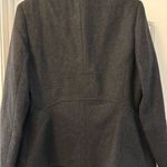 Harvé Benard Harve Benard Wool Viscose Charcoal Mandarin Collar Zip Front Blazer Size 12 Photo 4