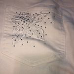 Ruby Rd Off White Capri Embroidered Pockets SZ 10 Coastal Grandma Photo 5