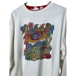 Vintage Bobbie Brooks Cream Floral Print Sweatshirt Women's Size L Size L Photo 1