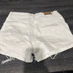 American Eagle  Outfitters White Jean Shorts Distressed Cut-Off size 00 Photo 1