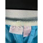 Victoria's Secret  Vintage Y2K 2003 Blue Ribbon Floral Wide Leg Crop Pants Small Photo 2