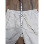 Liz Claiborne Liz‎ Claiborne Linen Cotton Wide Leg Pants Flax Beige Drawstring L Photo 8