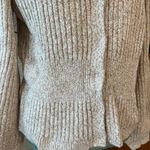 Donna Karan Heathered Crop Cardigan Camel Ivory Photo 2