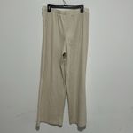Banana Republic  Knit Wide Leg Ribbed Sweatpants Beige Size Large Photo 3