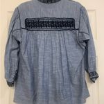 Sister Mary Women’s Blue Embroidered Mexican Style Small Blouse. 2792 Photo 5