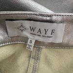 WAYF Metallic Leather Faux Leather Midi Skirt size Small High Waisted 5 Pocket Photo 8