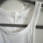 Aerie  Women's XS Ribbed Racerback Tank Top Solid White Layering Under Shirt New Photo 1