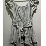 Altered State ~ Haisley Double Layered Romper ~ Sage Green Size Medium Photo 5