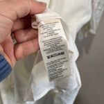 Anthropologie  Maeve White Linen Blend Tiered Mini Dress Boho Resort Coastal XL Photo 5