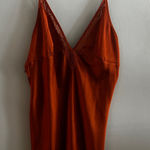 Abercrombie & Fitch Abercrombie babydoll slip dress burnt orange satin Photo 0