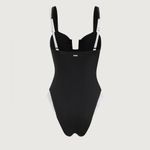 Berlook Black Contrast U Neck One Photo 5