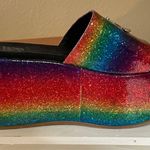 Shane Justin Rainbow Glitter Platform Sandals Shoes Euro Size 35 / US Size 5 Photo 6