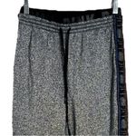 PINK - Victoria's Secret ‎ Pants Women Small Gray Silver Black Sequin Glitter Jogger Photo 2