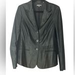 Vince Leather Suede Jacket Blazer Black NWOT Photo 1