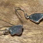 Sterling Silver Black Ethiopian Opal Raw Form 925  Earrings Photo 10