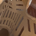 Top Moda  Brown Cutout stacked tan gladiator heels size 9 Photo 14