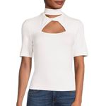 Walter Baker  Shelby Keyhole Cutout Top size Small in White $148 Photo 9