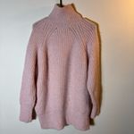 ZARA  Blush Pink Oversized Chunky‎ Turtleneck Sweater Medium Photo 5