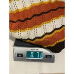 GABRIEL NEW YORK Womens Striped Poncho Sweater Knit Orange Brown Cream Medium Size undefined Photo 5