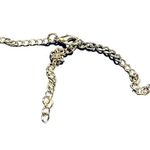 Silver tone clear rhinestone choker collar necklace wedding prom pageant 21" NWO Photo 3