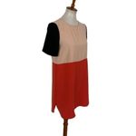 ZARA  Woman Colorblock Short Sleeve Mini Shift Dress Modern Chic Trendy Small Photo 3
